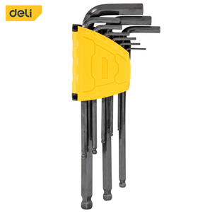 9pcs Long Ball End Hex Key Set dengan Black Finishset
